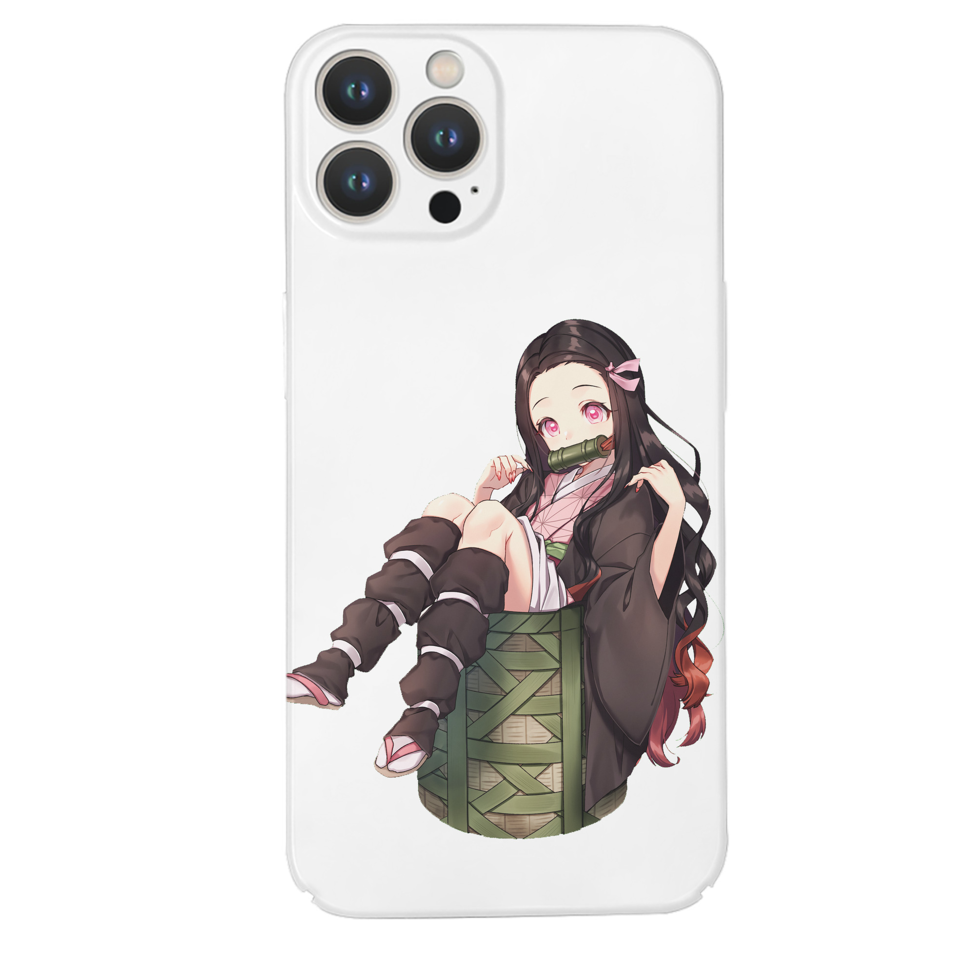 （画像用） 鬼滅の刃（きめつのやいば）竈門 禰󠄀豆子／かまど ねずこ Kamado Nezuko 【iPhone 14シリーズ対応】ハードケース